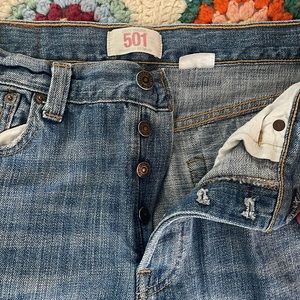 Levi’s 501 button fly jeans